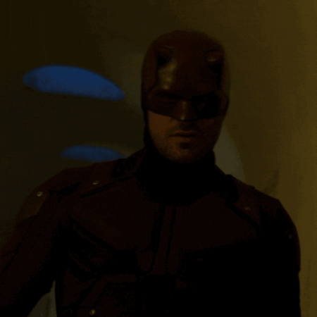 Daredevil che cammina nell'oscurità. Daredevil che cammina nell'oscurità.