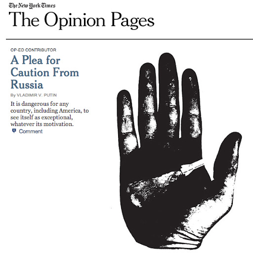 Putin's “A Plea for Caution From Russia” on NYT OP-ED – Edward Li