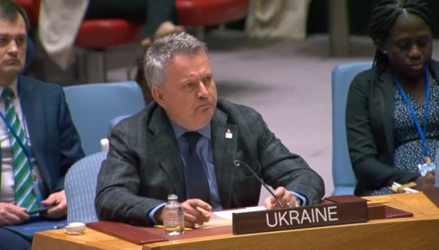 Кислиця у Радбезі ООН пояснив, чому Росія бреше про «мирну угоду» 2022 року