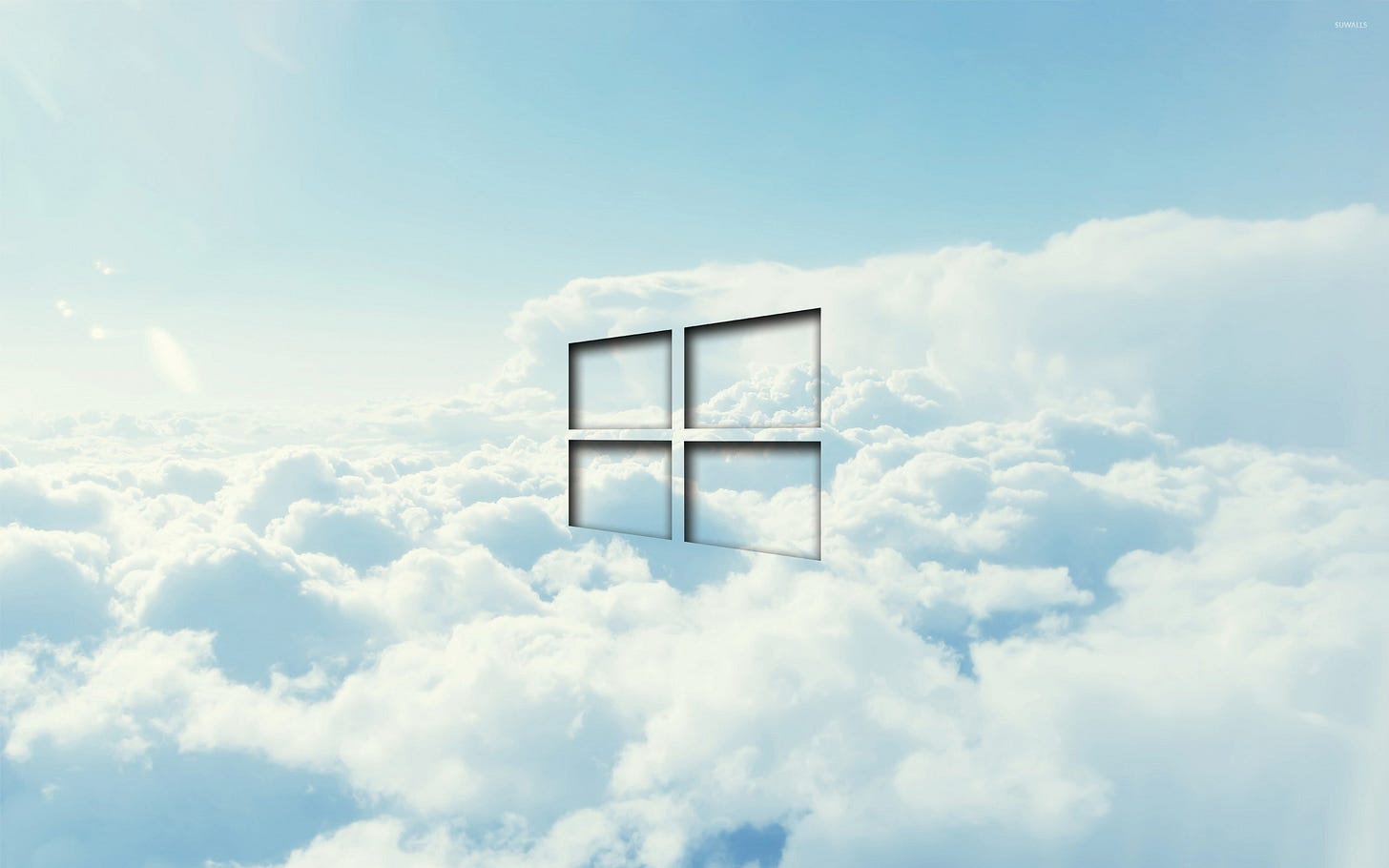 Windows 10 transparent logo in the clouds wallpaper - Computer wallpapers -  #46324