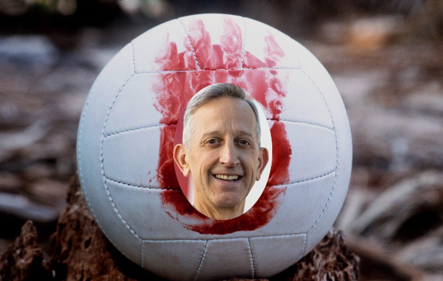 The "Wilson" volleyball from Castaway with Keith Wilson's face superimposed onto the front.