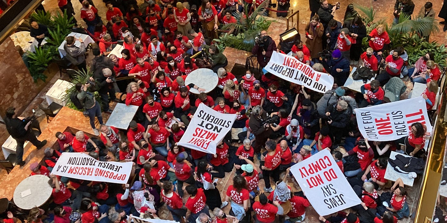 Hundreds Stage Sit-In at Trump Tower to Protest Mahmoud Khalil's Detention  | Truthout