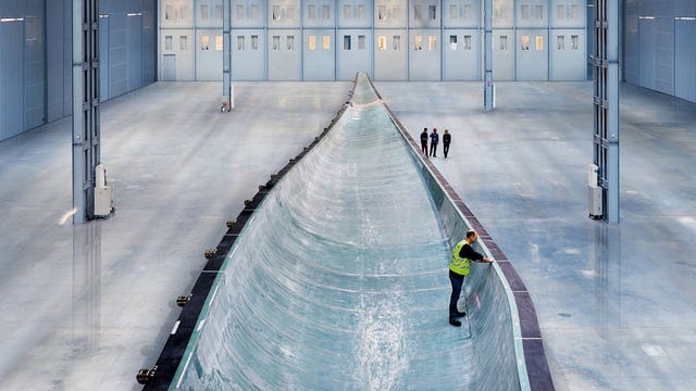 A casting mold for a wind turbine blade. : r/pics