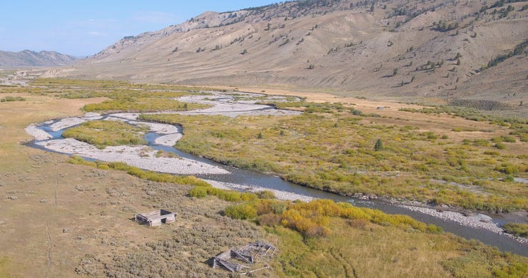 The headwaters of the Gros Ventre River