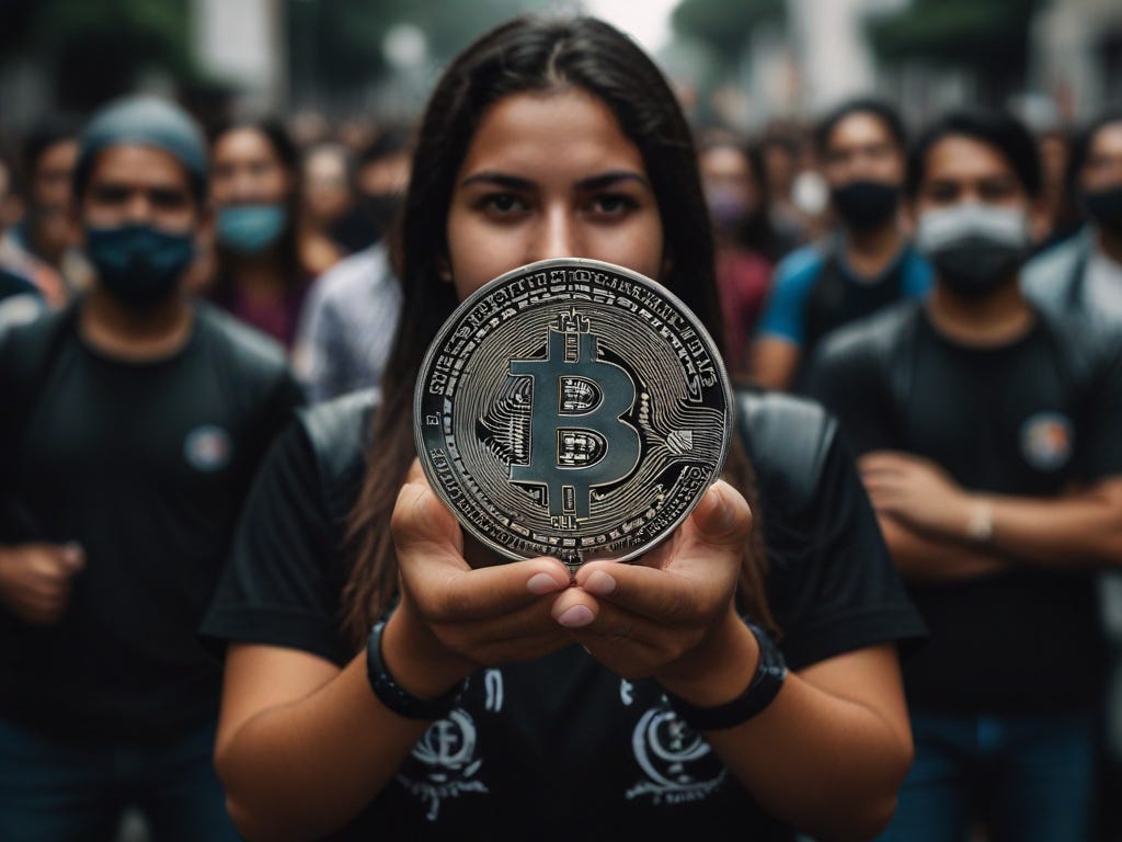 cypherpunk guatemala with a bitcoin coin thumbnail elections demonstrations