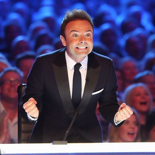 Ant & Dec about to announce the winner of Britain's Got Talent the anticipation evident in the audience