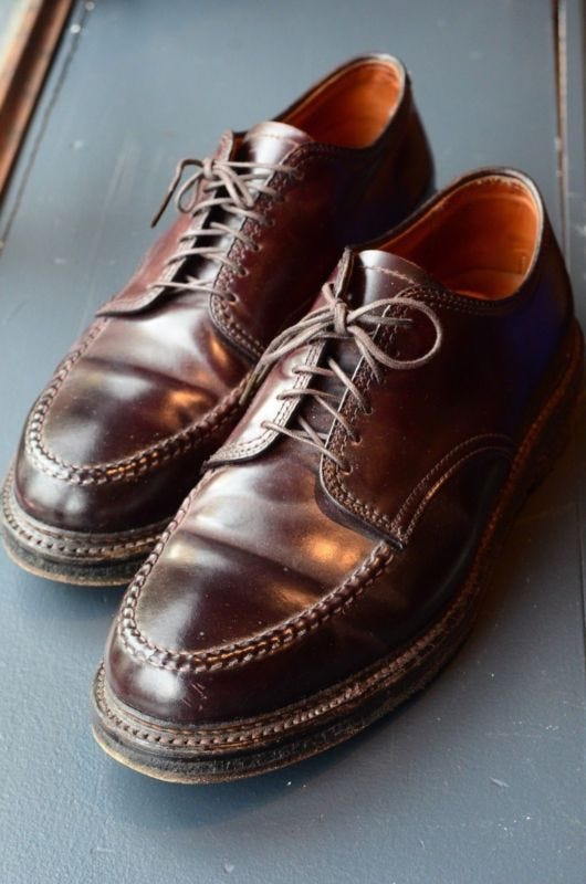 Alden 44408 Color 8 Shell Cordovan Mocc Toe Blucher | Alden Model Project