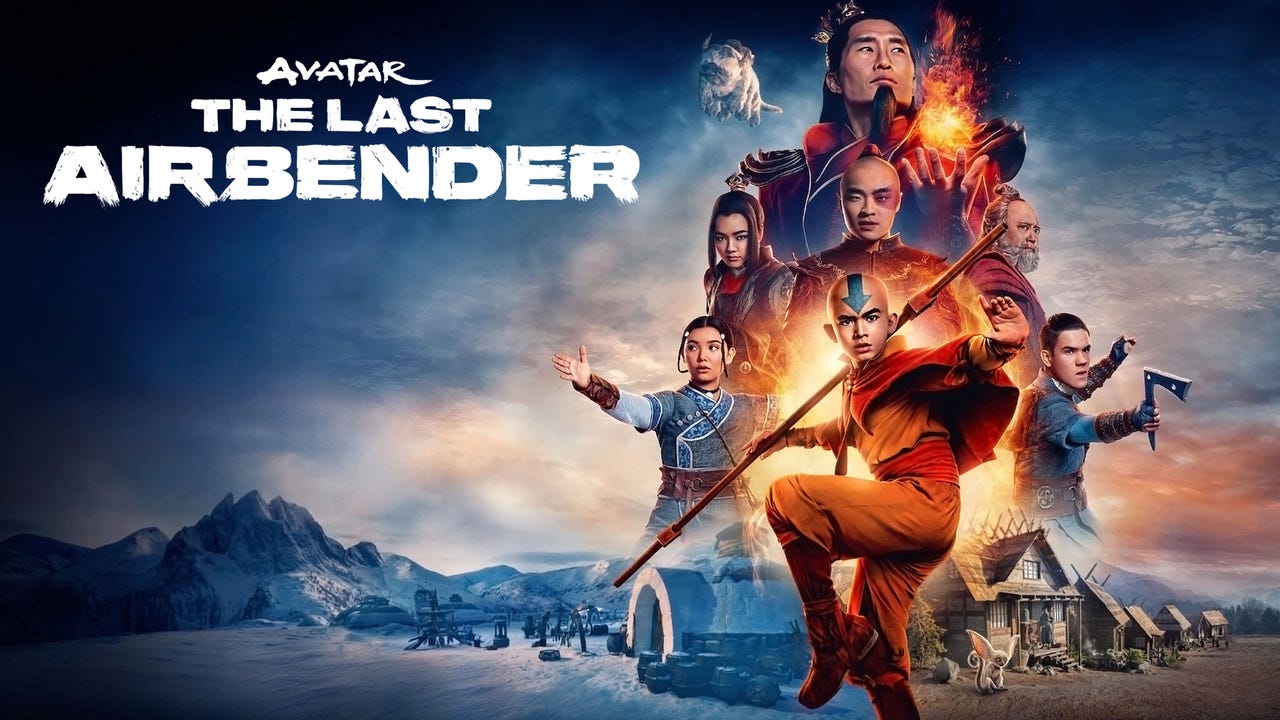 Review of Avatar the Last Airbender Live Action 2024 Version on Netflix | Double Take TV Newsletter | Jenni Cullen