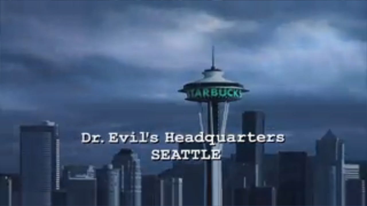 Evil Buildings | Evil, Dr evil, Seattle skyline