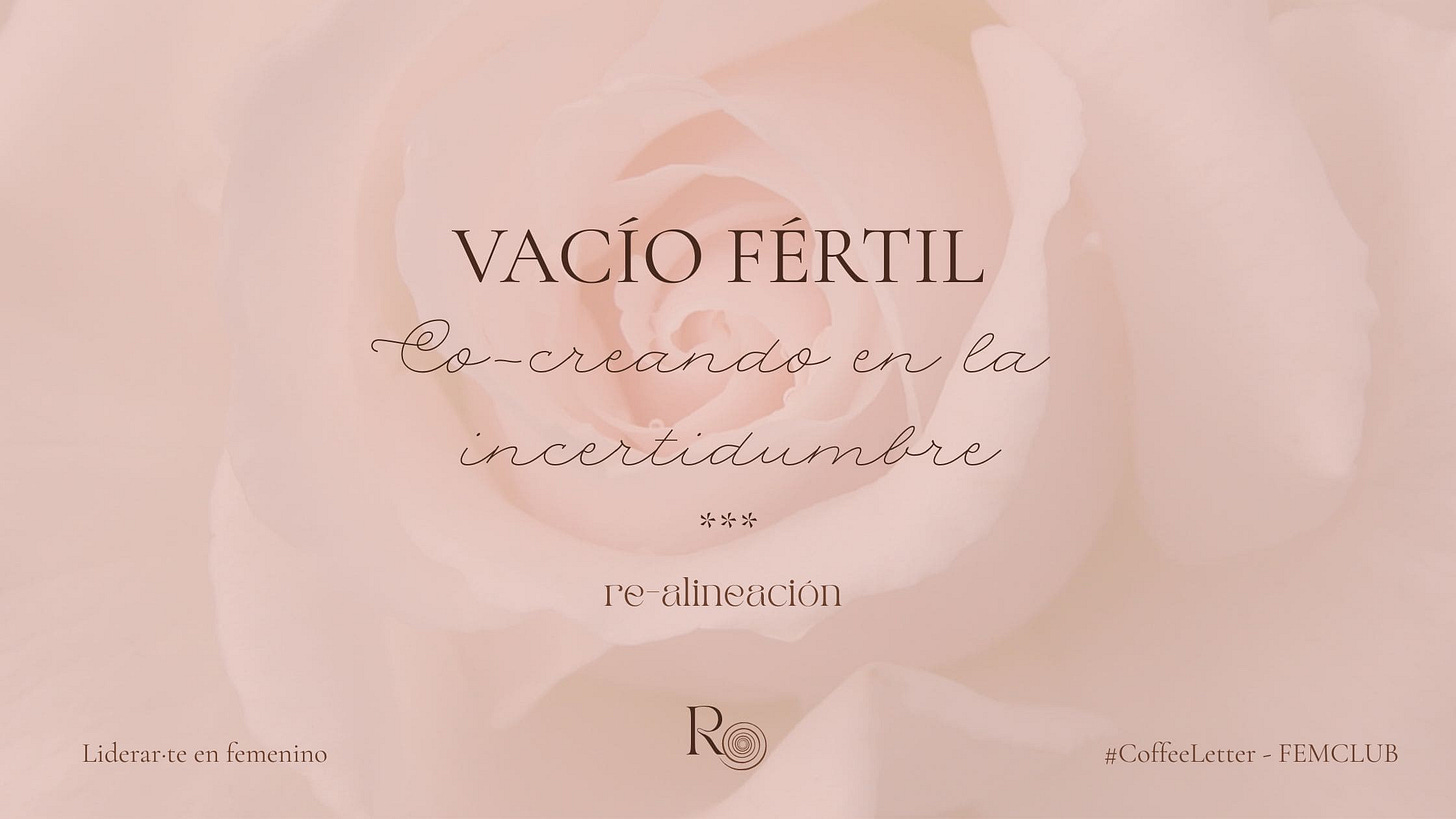 vacío fertil realineación