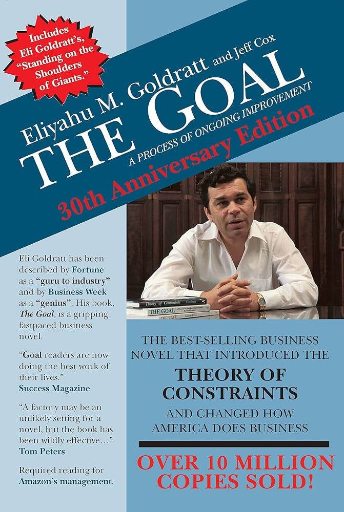 The Goal: A Process of Ongoing Improvement - 30th Anniversary Edition:  Goldratt, Eliyahu M, Cox, Jeff, Whitford, David: 9780884271956: Amazon.com:  Books