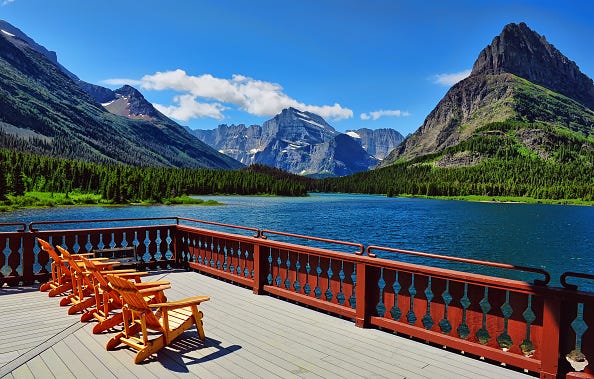 Glacier National Park in northern Montana, USA