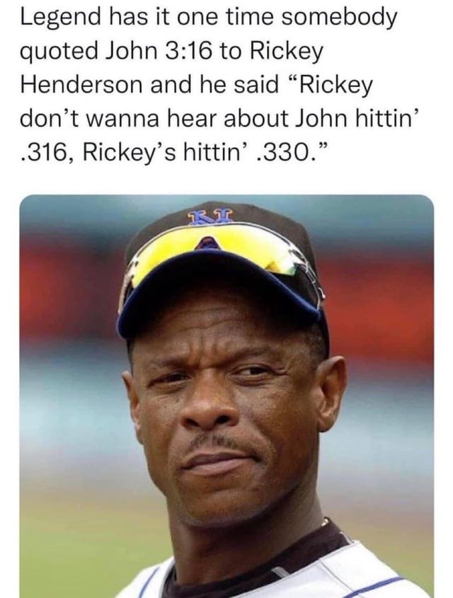 r/mlb - What are the best Rickey Henderson anecdotes and stories?    Share whatever you find (or if you have your own encounters with Rickey)! RIP to a legend