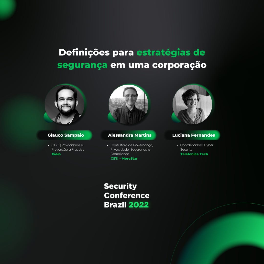 Painel - Definições para estratégias de segurança em uma corporação