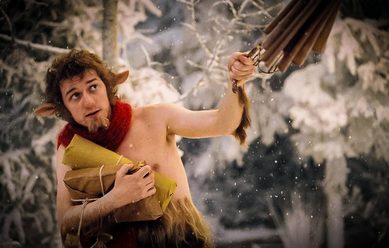 How it began: “a Faun carrying an umbrella and parcels in a snowy wood.” (Credit: Walt Disney, 20th Century Studios)