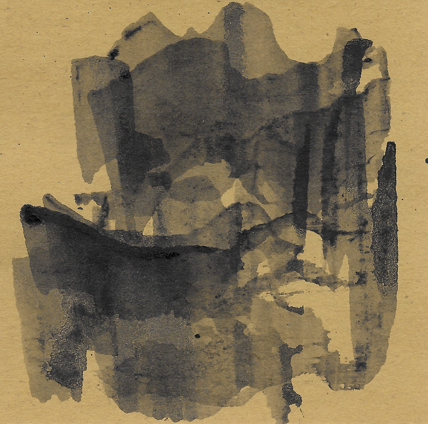 blank in layered on paper in a sort of ribbon streamer effect.
