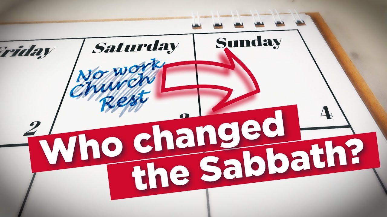 Sunday or Saturday: Who Changed the Lord's Sabbath? - YouTube
