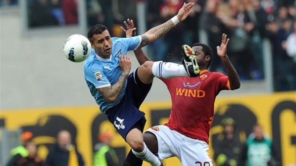 roma vs lazio for second spot serie a soccer 2015