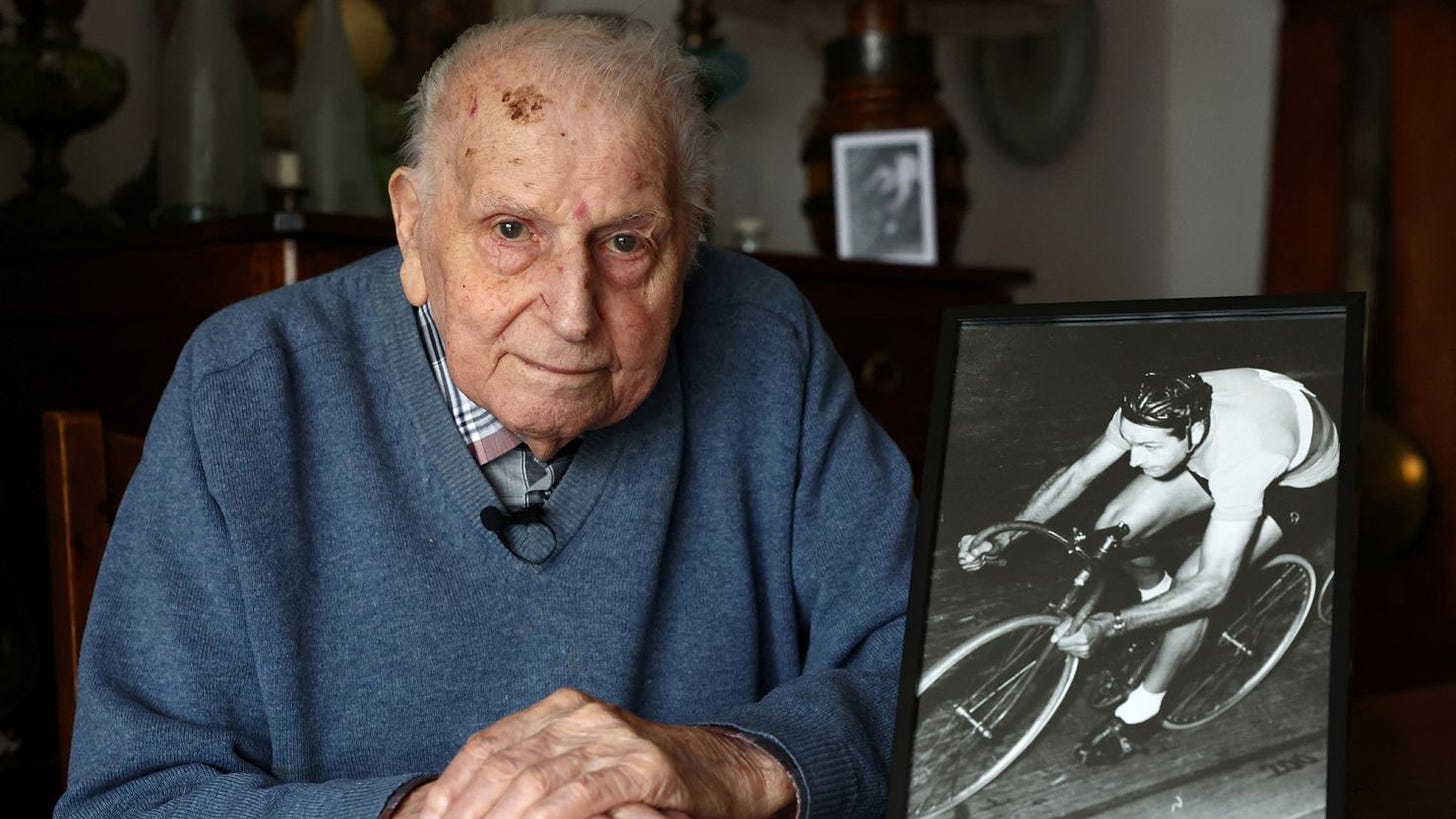 Charles Coste, France's oldest living Olympic medalist, turns 100 this week.