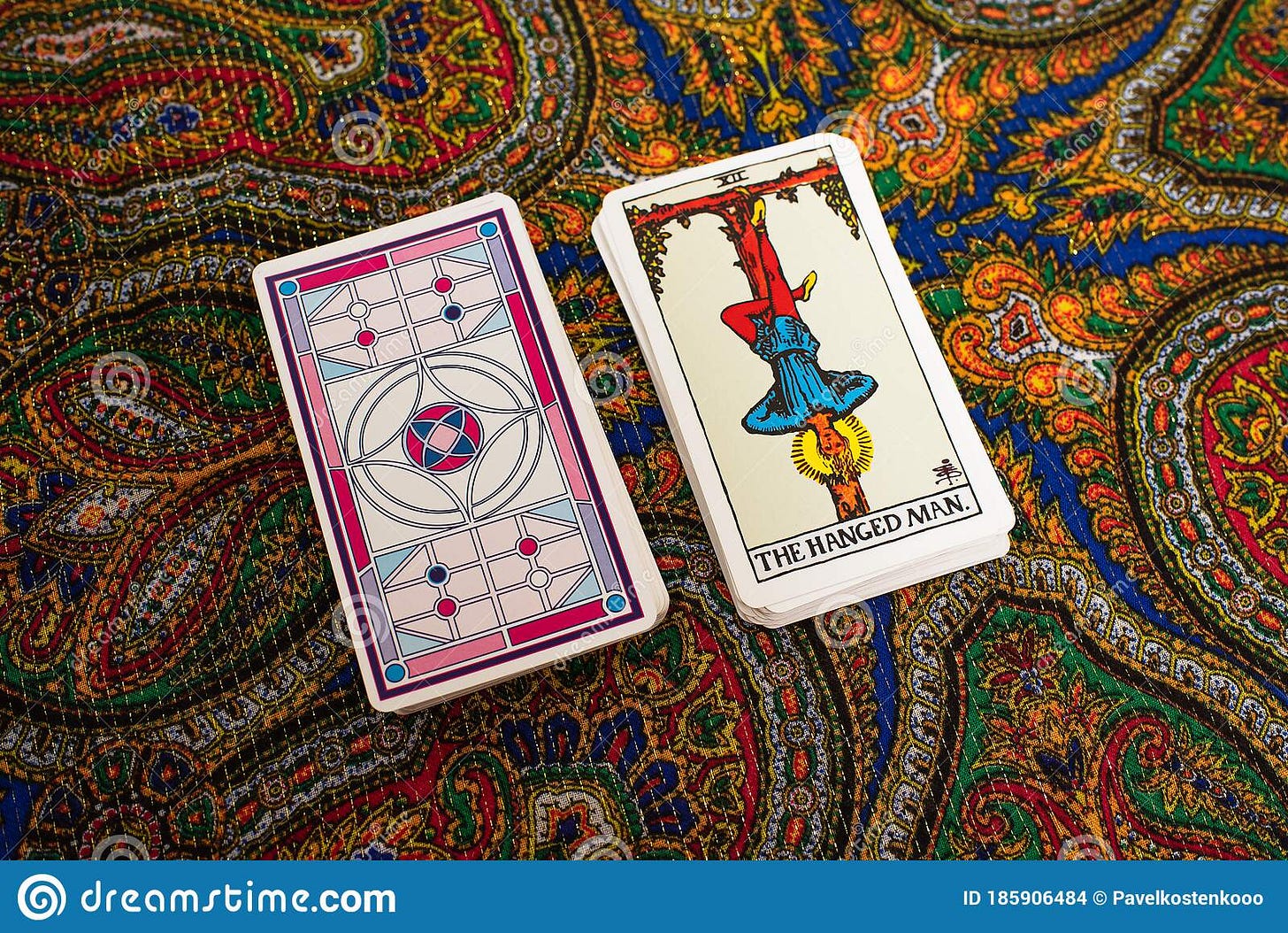 Tarot cards. Magic. Divination. The hanged man.
