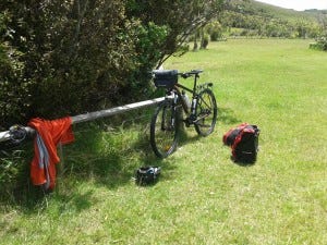 The Bike at Shakespear campground