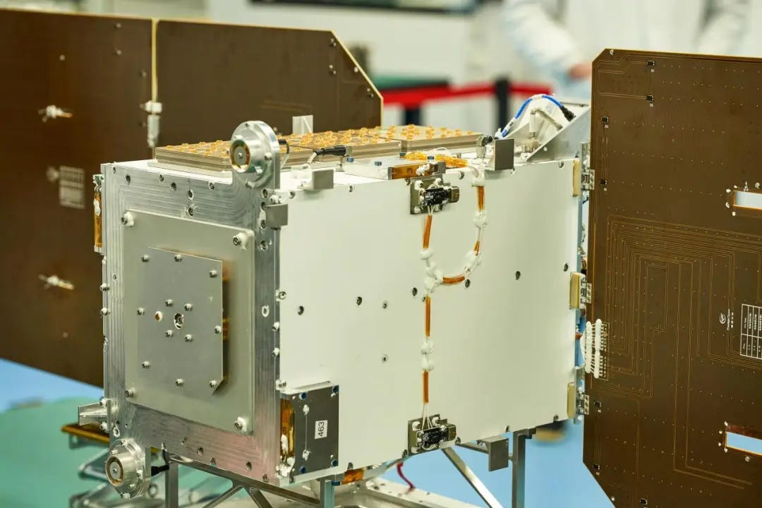 The Lifang108-001, Tadahuyang-1, satellite during production.
