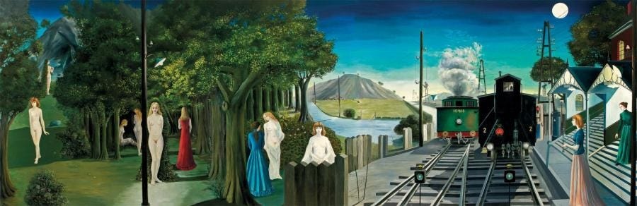 Le Voyage Légendaire by Paul Delvaux on artnet