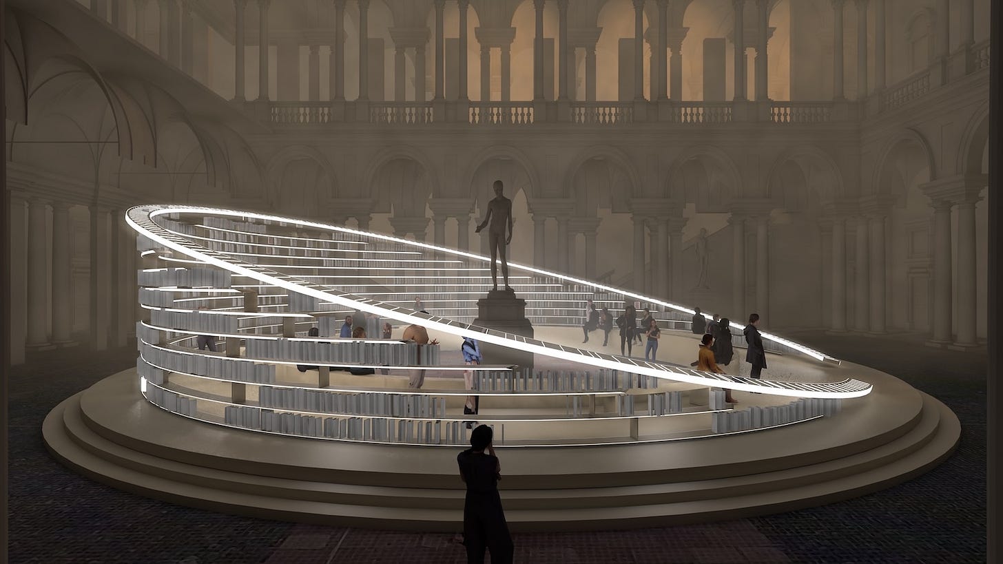 “Library of Light” by Es Devlin.