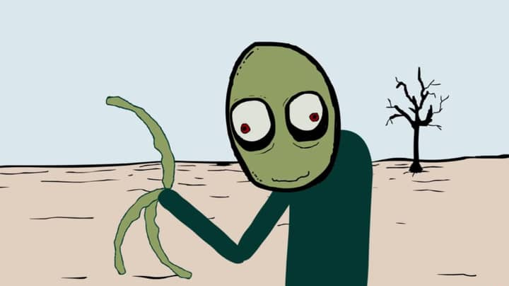 Image of Salad Fingers, to illustrate sleep paralysis monster.
