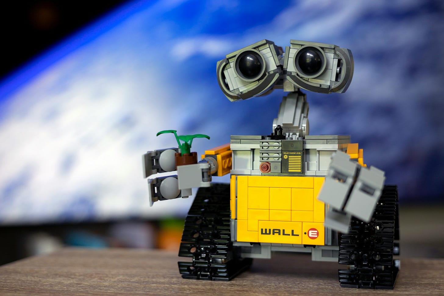 Portrait of LEGO Ideas WALL•E set.

Created by Angus MacLane, an animator and director at Pixar Animation Studios, and selected by LEGO Ideas members, the development of this model began alongside the making of the lovable animated character for the classic Pixar feature film, "WALL•E."