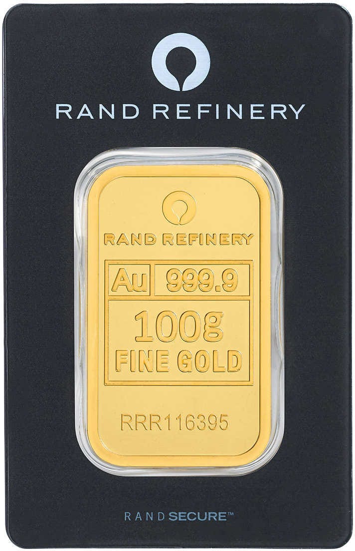 Rand 100 gram gold bar