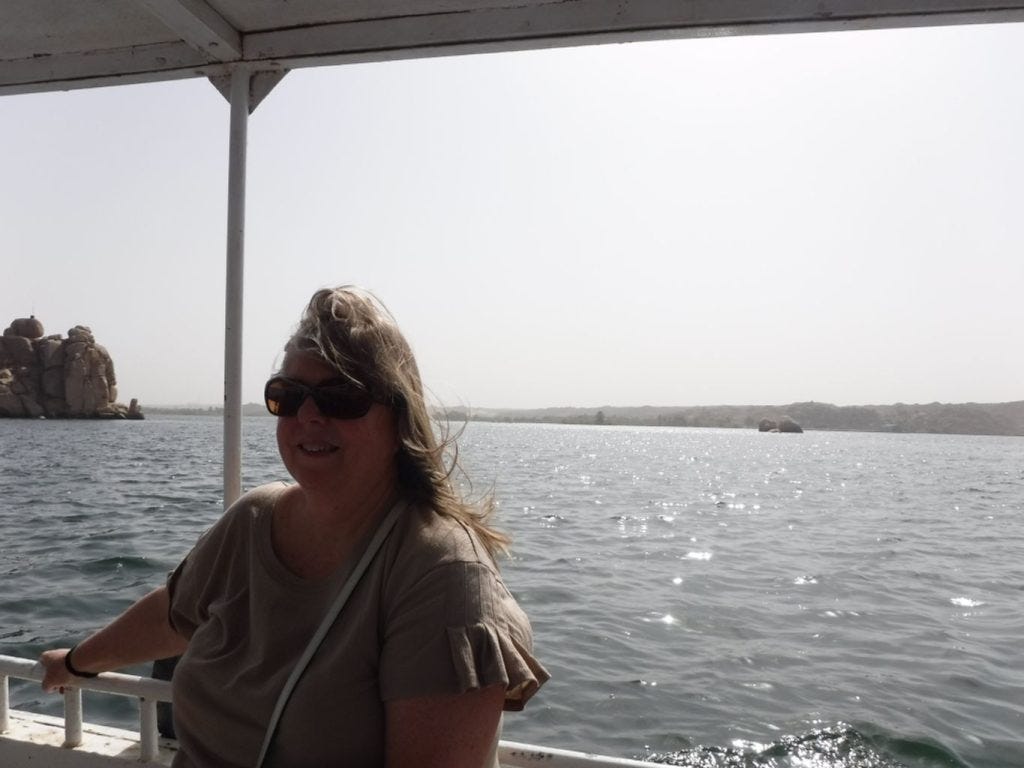 Enjoying a Fellucca ride on the Nile River