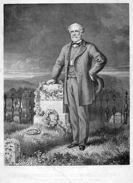 File:OP 203 General Robert E Lee at Stonewall Jackson Grave 1867 (9093657624).jpg