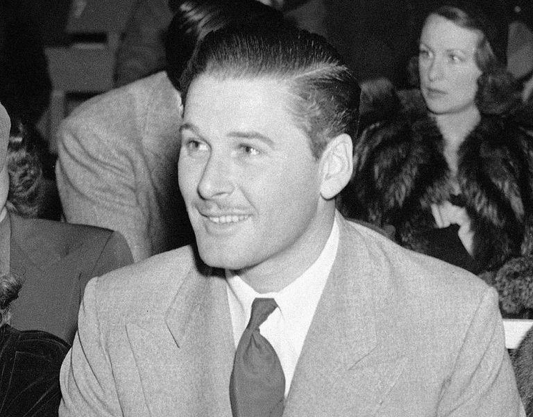 errol flynn had underage statuatory rape in 2942