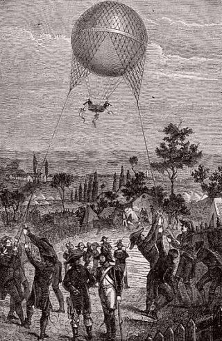 26 juin 1794 : première utilisation d'un ballon de renseignement sur les  mouvements de l'ennemi lors de la bataille de Fleurus