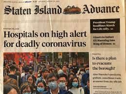 Headlines trace how coronavirus turned our world upside down in just weeks  (opinion) - silive.com
