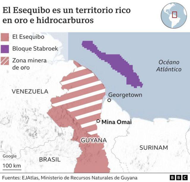 Esequibo: 5 claves para entender el controvertido referendo en el que los  venezolanos apoyaron el reclamo de su país sobre la disputada región - BBC  News Mundo