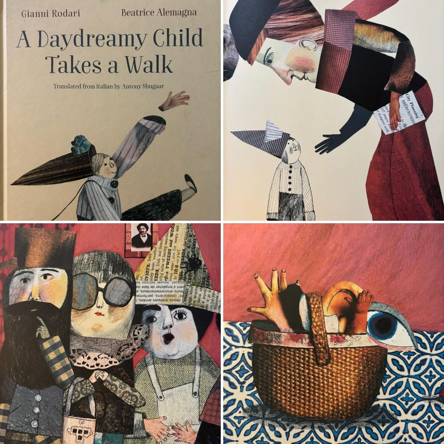 May be an image of text that says 'Gianni Rodari Beatrice Alemagna A Daydreamy Child Takes a Walk Tranalated from Italtan by Antony Sbugaar ቀድበ። Plexking 1'