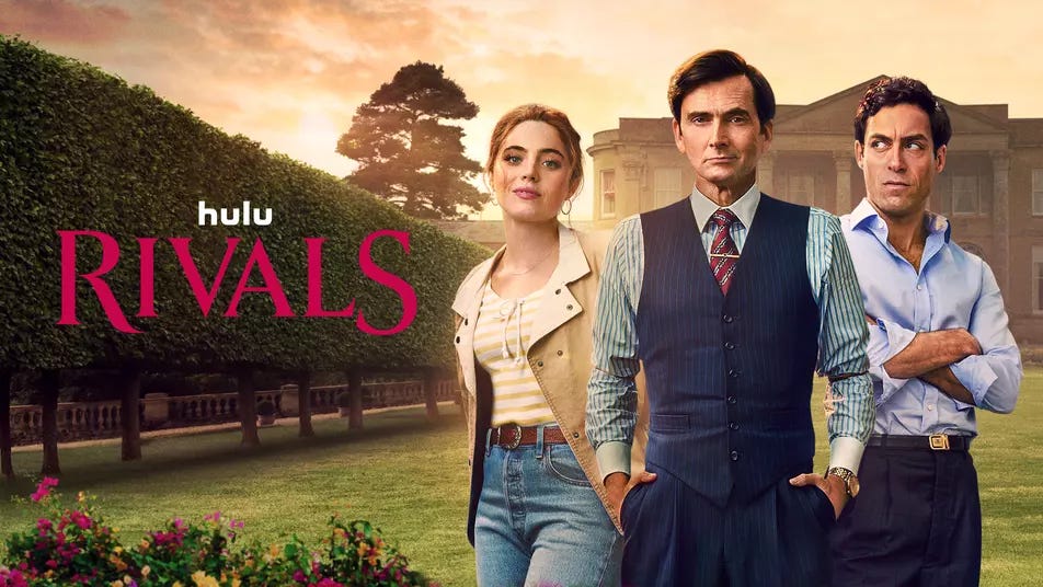 Rivals TV Show on Hulu Review | Double Take TV Newsletter | Jenni Cullen