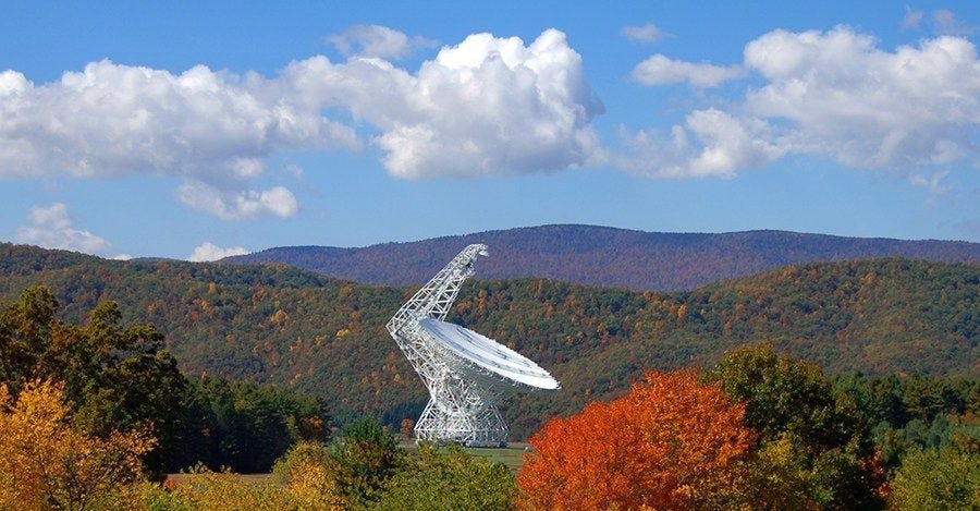 Green Bank Telescope in West Virginia, USA