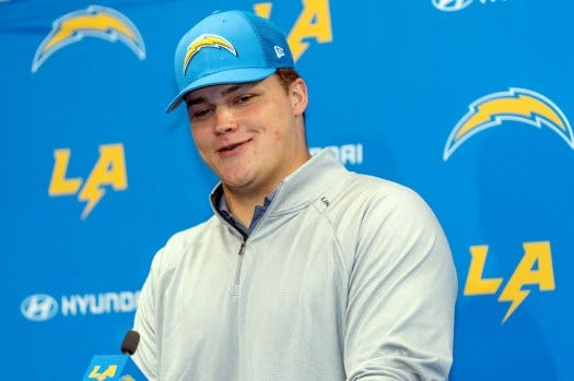 Chargers' top draft pick Joe Alt makes an imposing first impression –  Orange County Register
