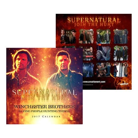 supernatural winchester brothers calendar hot holiday gifts