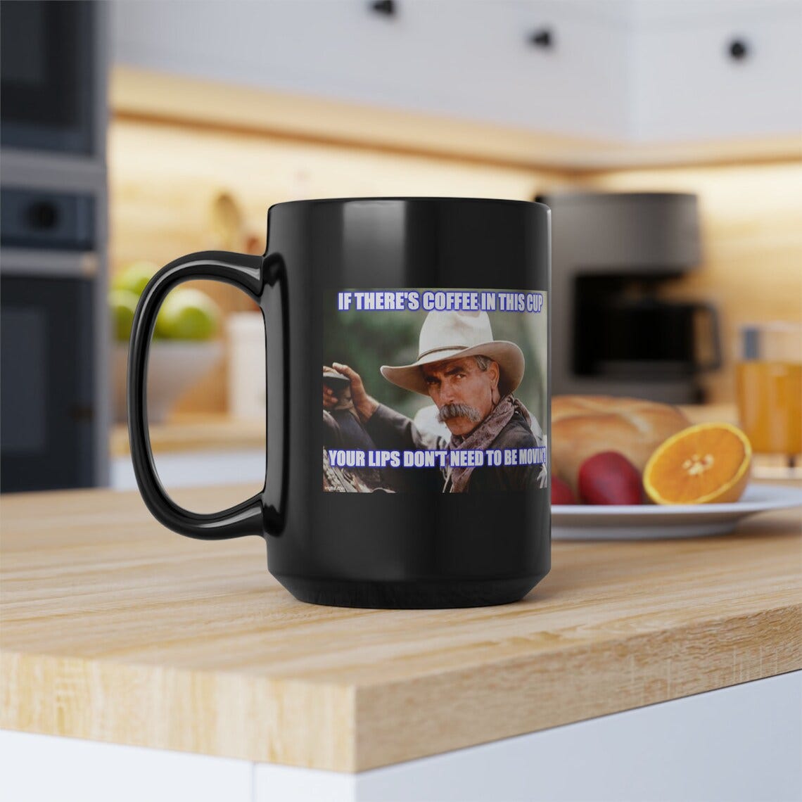 Cowboy Logic black 15 oz mug image 6