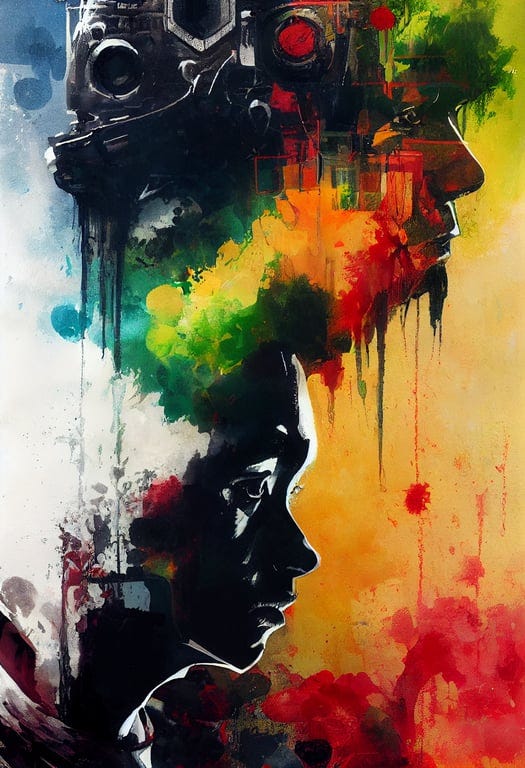 prompthunt: Beautiful junglist soldier, Temple, rain, portrait, Profile,  Yoji Shinkawa style, Ink painting, bold brushstrokes, Orphism, pattern,  psychedelic, Concept art, dramatic lighting, red green yellow black and  white, intricate detail, Mandy Jurgens,