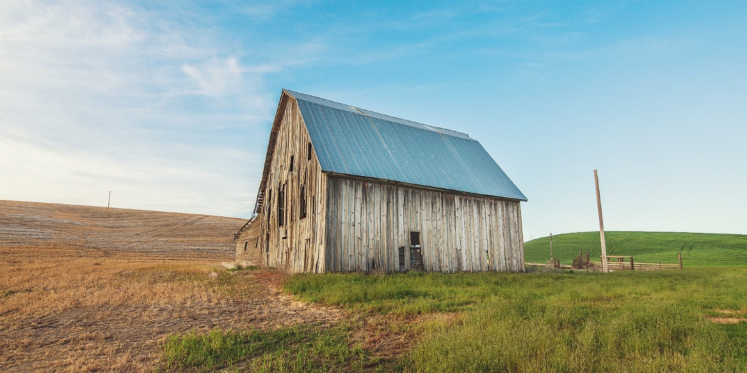 old wooden farm building old wooden farm building