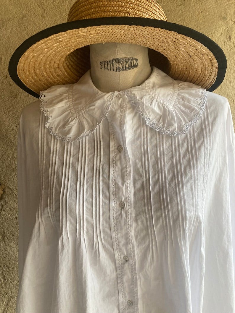 Antique French Edwardian blouse image 1