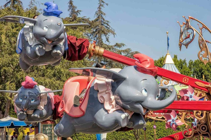 Dumbo the Flying Elephant at Disneyland California