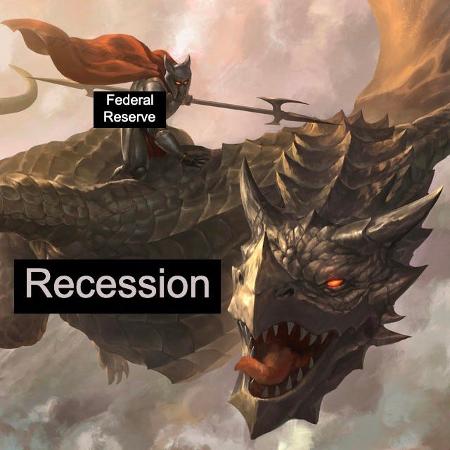 Federal Reserve riding the Recession Dragon