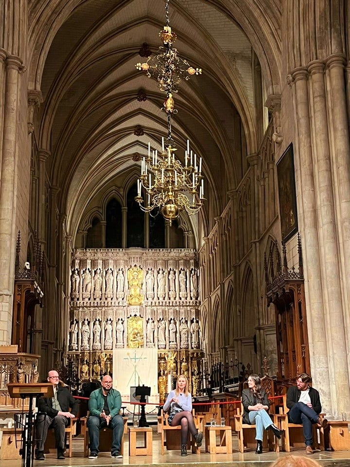 May be an image of 5 people and York Minster