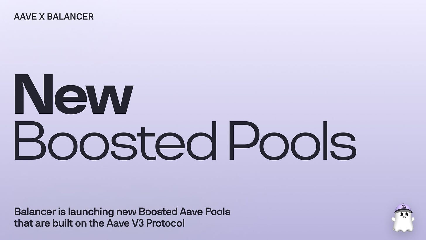 Balancer Boosted Pools are now live on v3!
